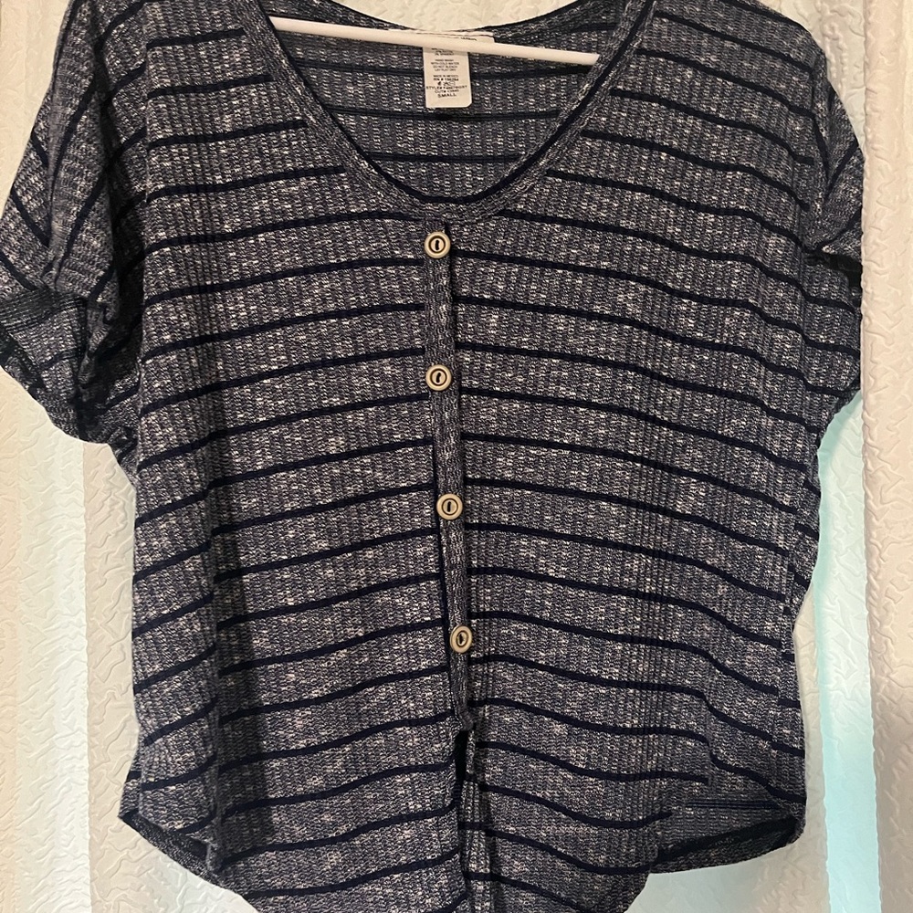 Striped navy top
